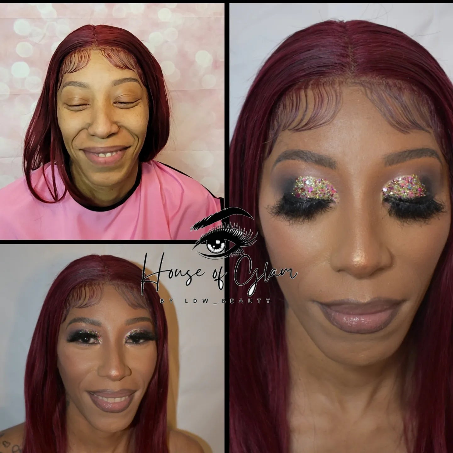 Book the Look/ Cut Crease/ Glitter Glam