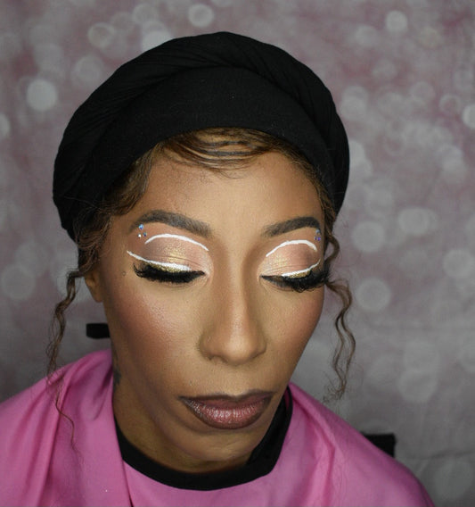 Book the Look/ Cut Crease/ Glitter Glam