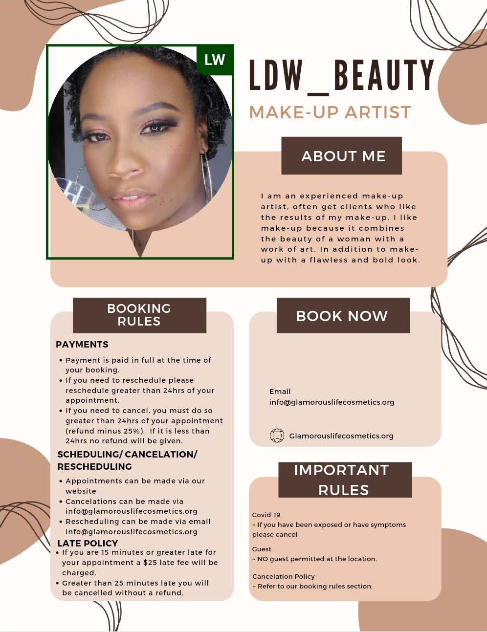 Book the look/ Natural Glam